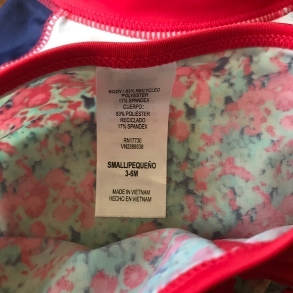 Cat & Jack Floral Anchor Rashgaurd Set - Picture 4 of 4